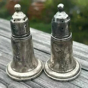 Reed and Barton Sterling Weighted and Reinforced Salt & Pepper Shakers